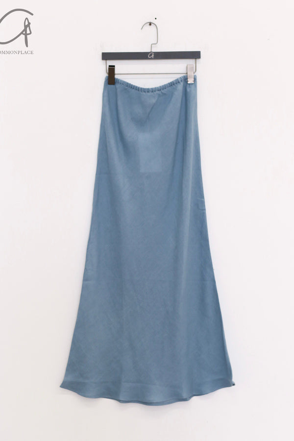 BASERANGE Linen Skirt Portugal BAS-SKDY-SL-SP25-TRUSS BLUE SKDY-SL-000